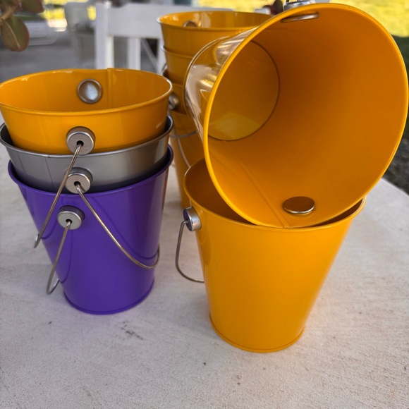 Colorful Metal Buckets Set - Picture 2 of 4